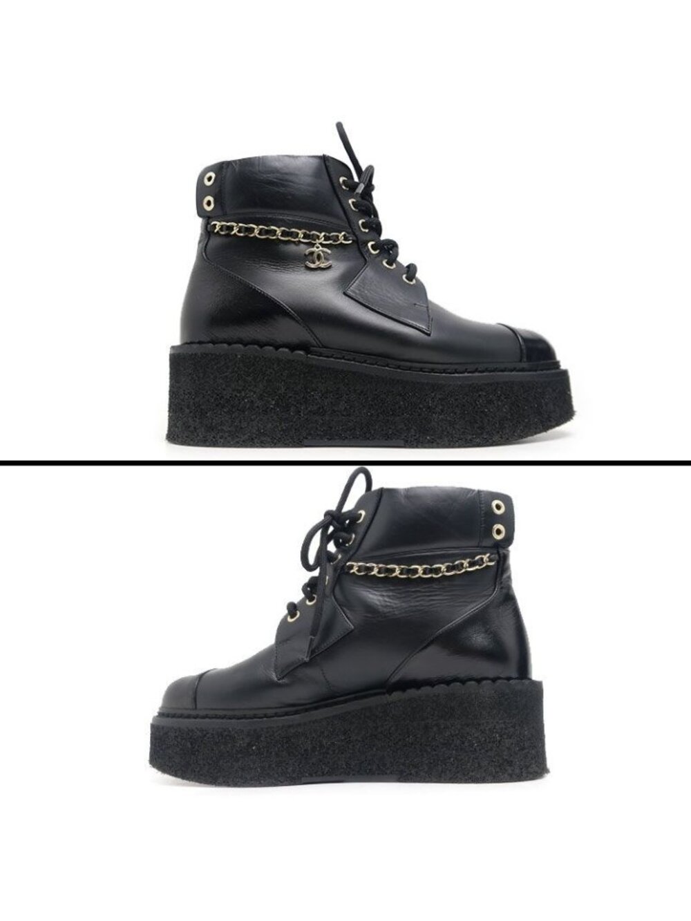 Chanel Short Boots Platform 37 Shoes - Picture 2 of 10